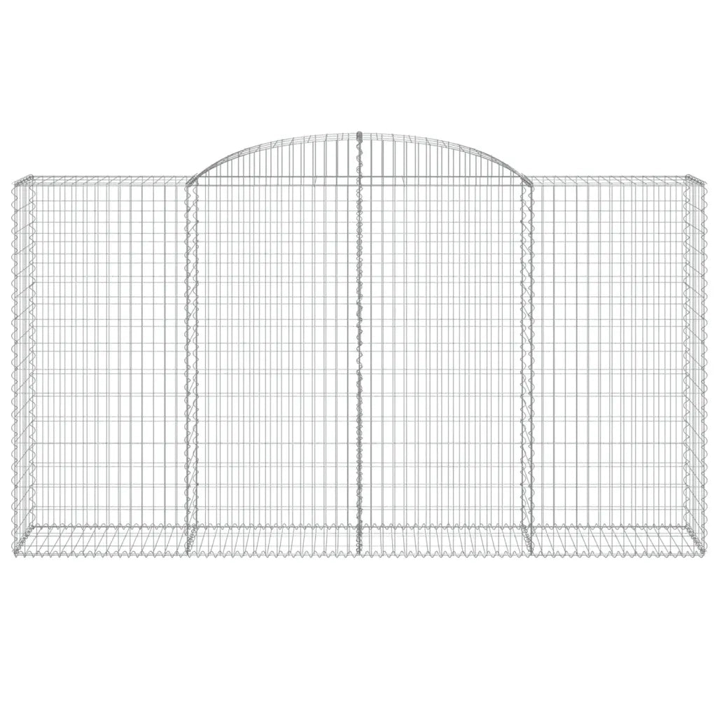 Cesti Gabbioni ad Arco 4 pz 300x50x160/180 cm Ferro Zincato 3146757
