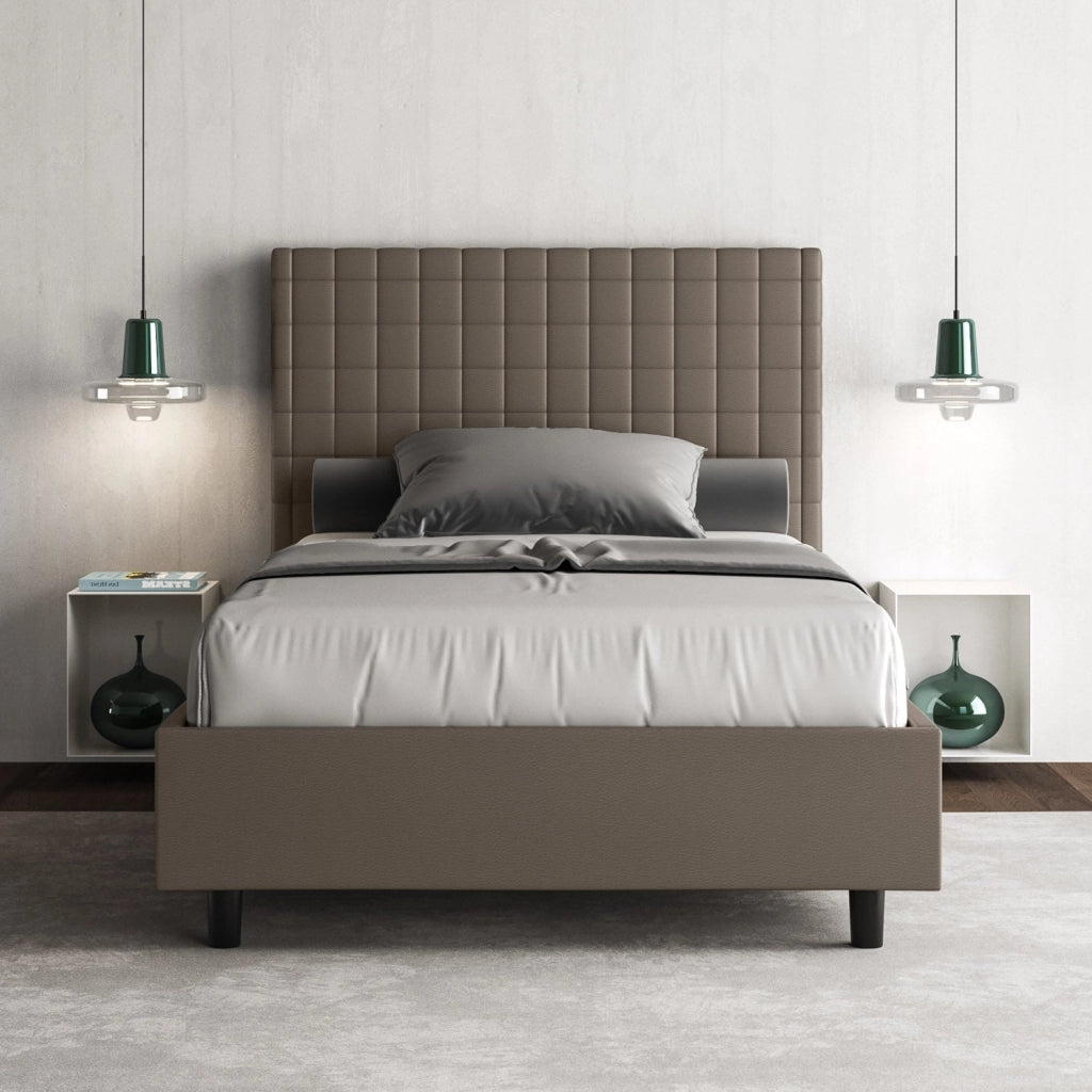 Letto Singolo 80x190 cm con Rete Sunny Cappuccino