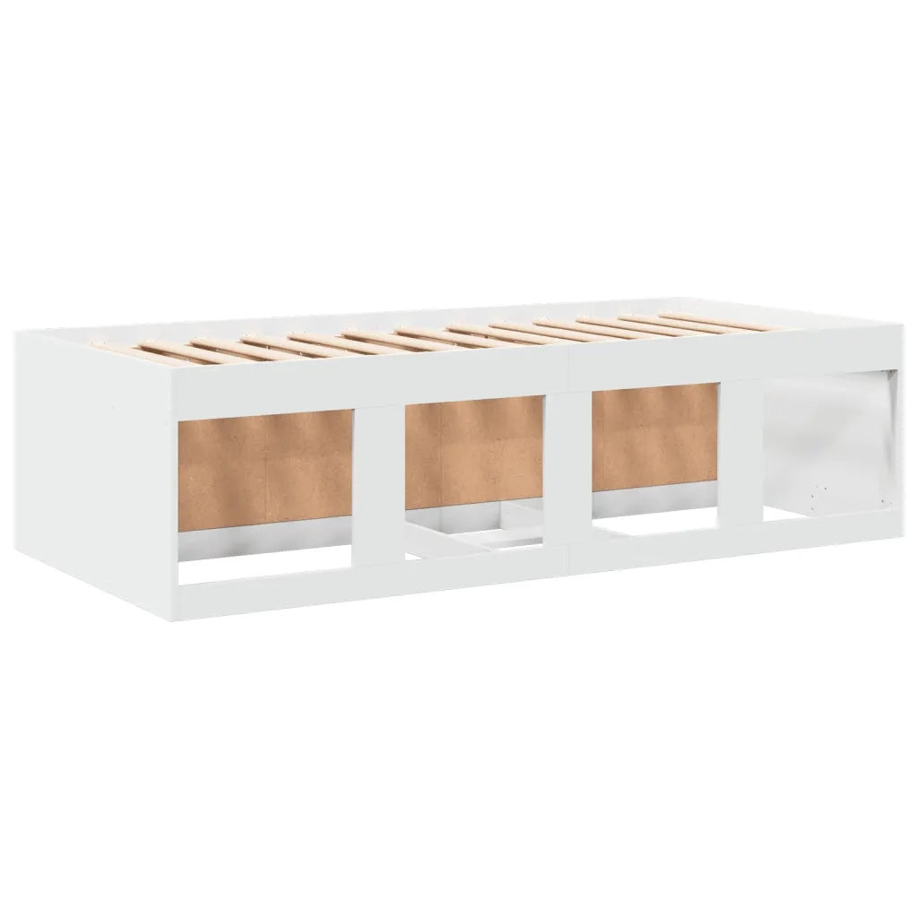 Divano Letto con Cassetti senza Materasso-Sofa Letto-Daybed Bianco 90x200 cm 495544