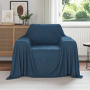 Coperte da Pile 6 pcs Blu navy 210 x 140 cm Panno 42017146