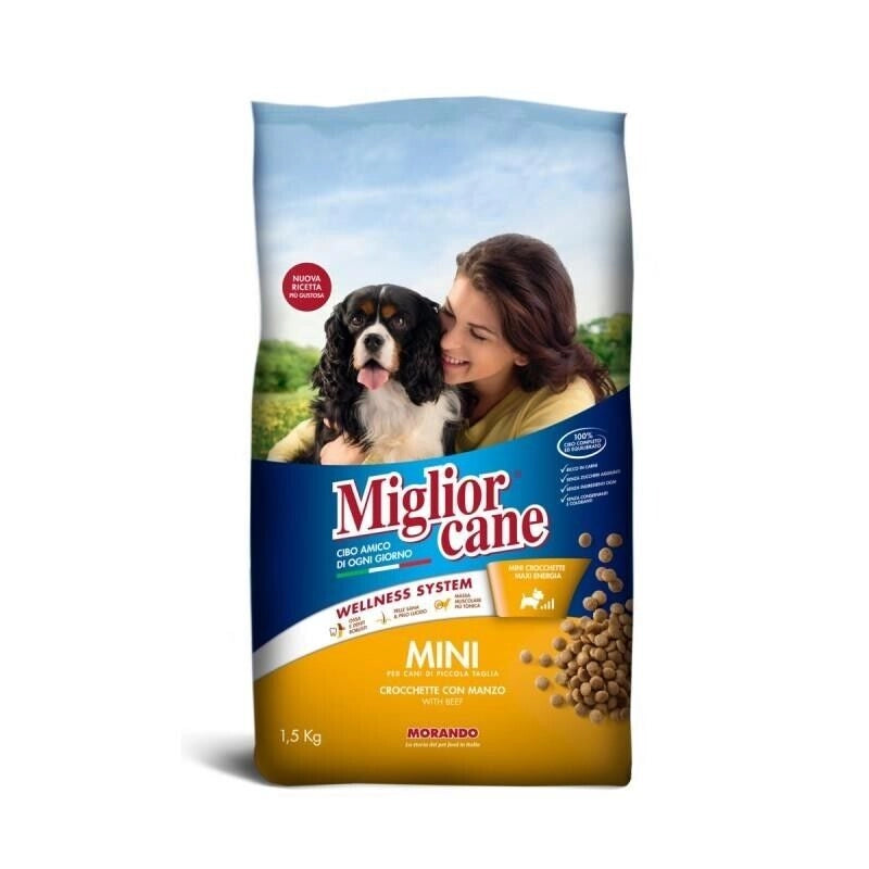 MIGLIOR CANE CROCCHETTE MINI CON MANZO 1,5 KG
