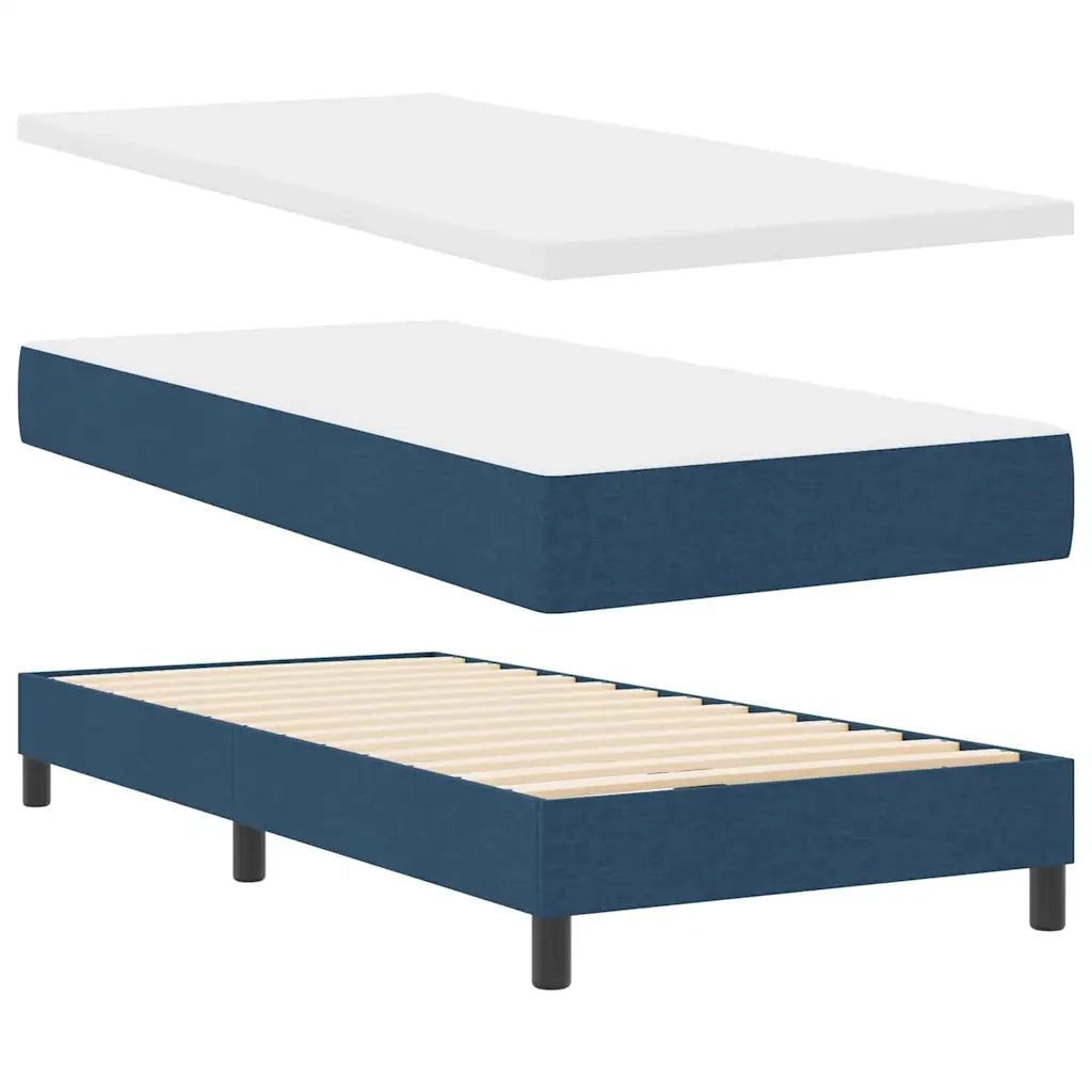 Letto a molle con materasso con led Blu 100 x 200 cm Tessuto 3342190