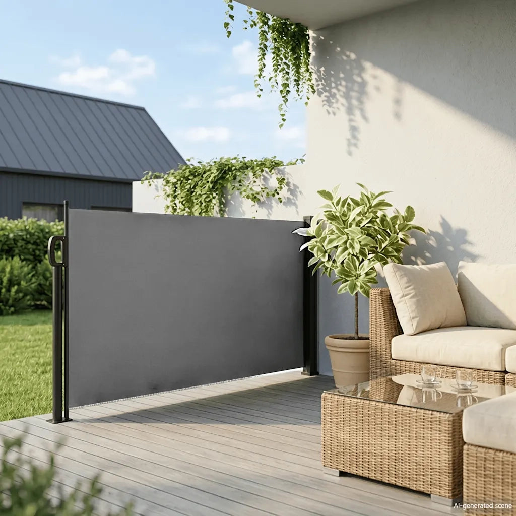 Tenda da Sole | Tenda parasole laterale retrattile antracite 140x500 cm