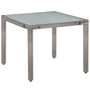 Set da Pranzo da Giardino 5 pz con Cuscini in Polyrattan Grigio 44072