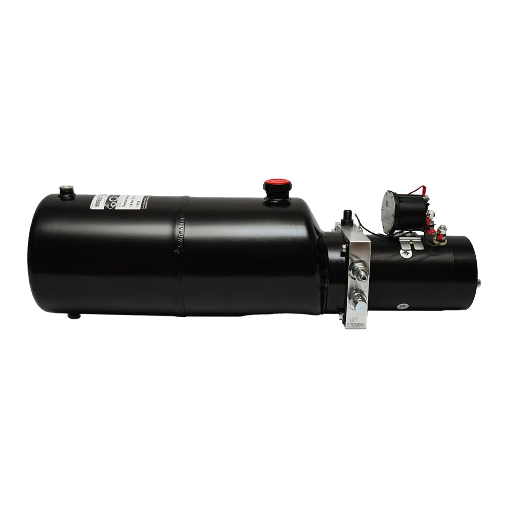 Pompa idraulica per ribaltabile 12V, 1,6kW 160 bar con serbatoio in metallo 10L