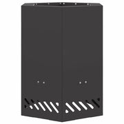 Focolare Senza Fumi Nero 38 x 38 x 51 cm Acciaio CFW5320573
