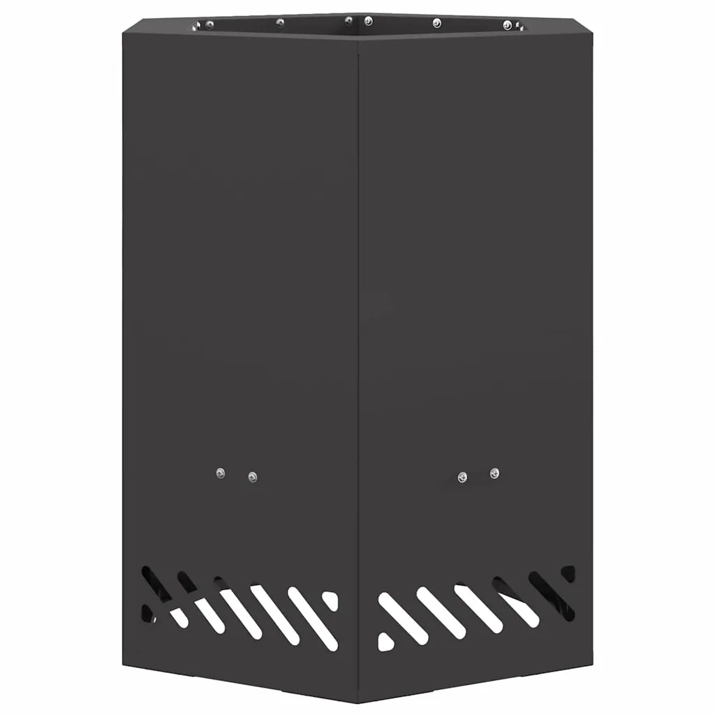 Focolare Senza Fumi Nero 38 x 38 x 51 cm Acciaio CFW5320573