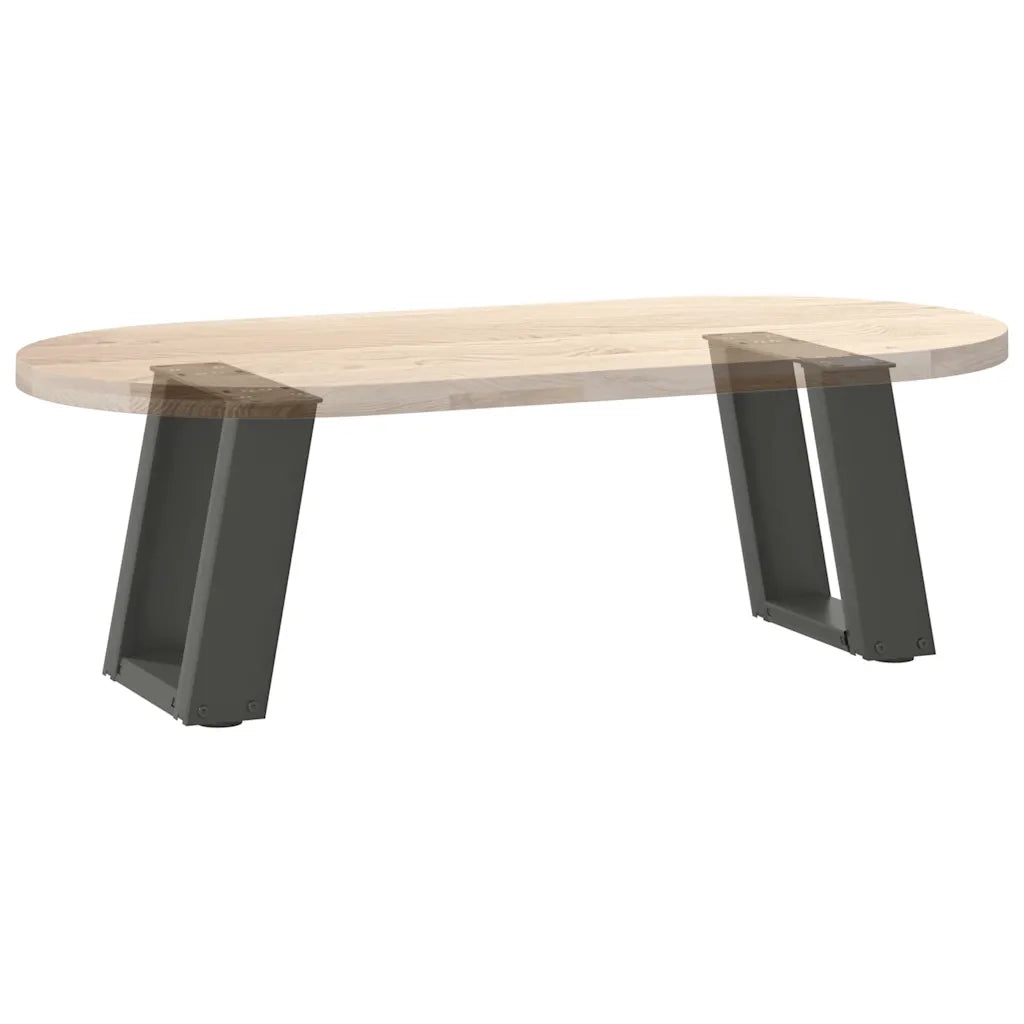 Gambe per Tavolino da Caff¨¨ a Forma di U 2 pz | Piede del tavolo Antracite 30x(30-31) cm Acciaio