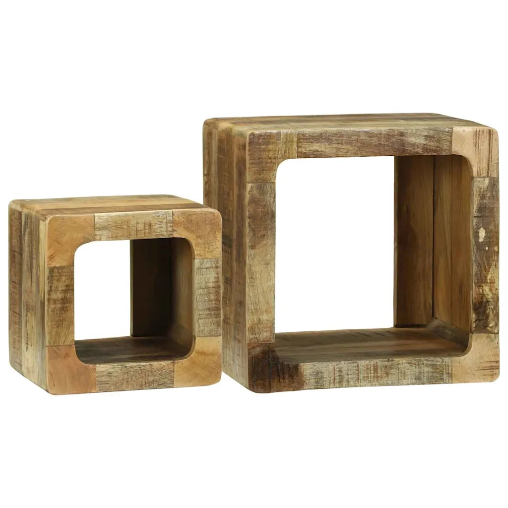 Unità TV 2 pcs Marrone 36 x 30 x 36 cm Legno di mango massello 4104549