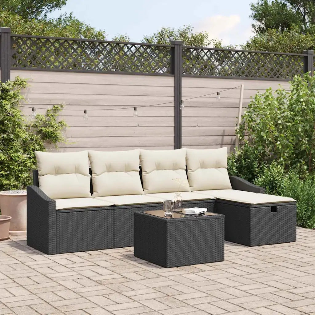 Set di divani con cuscino 5 pcs polyrattan