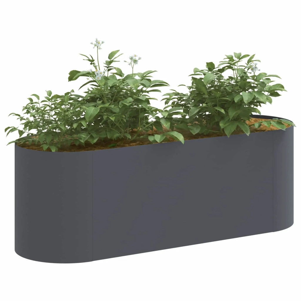 Letto rialzato da giardino Antracite 120 x 40 x 40 cm 8011686