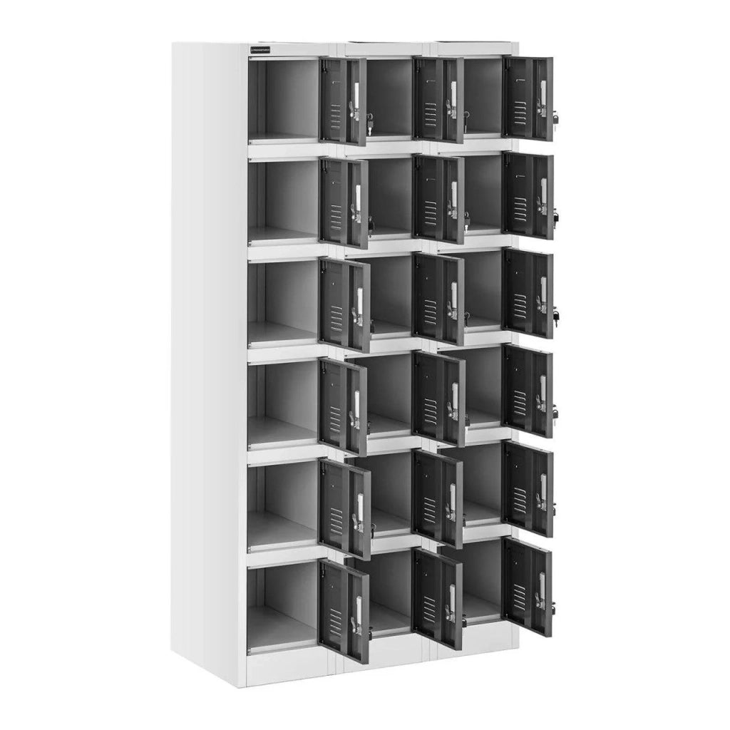 Armadio a 15 scomparti 180 cm grigio 14_0000471