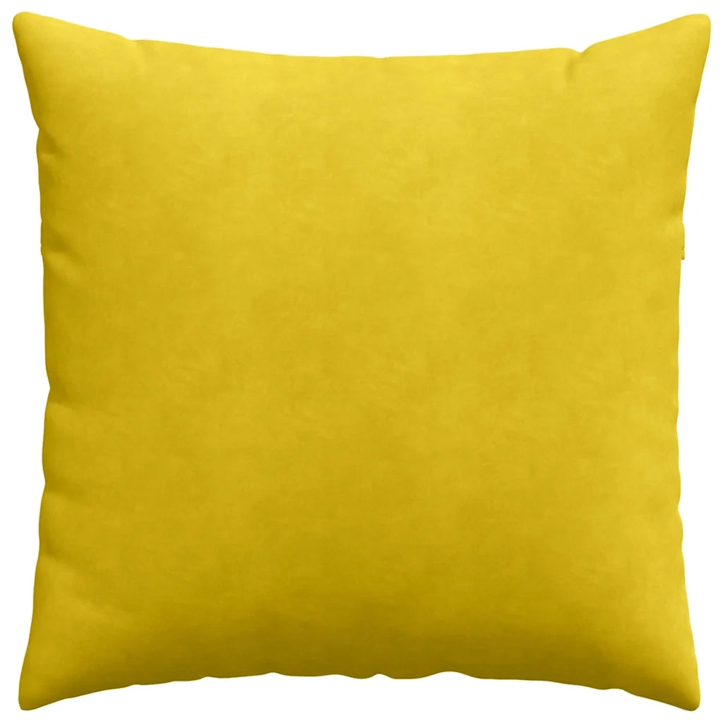 Cuscini da Divano 2 pcs Giallo 60 x 60 cm Tessuto in Cords 42014021