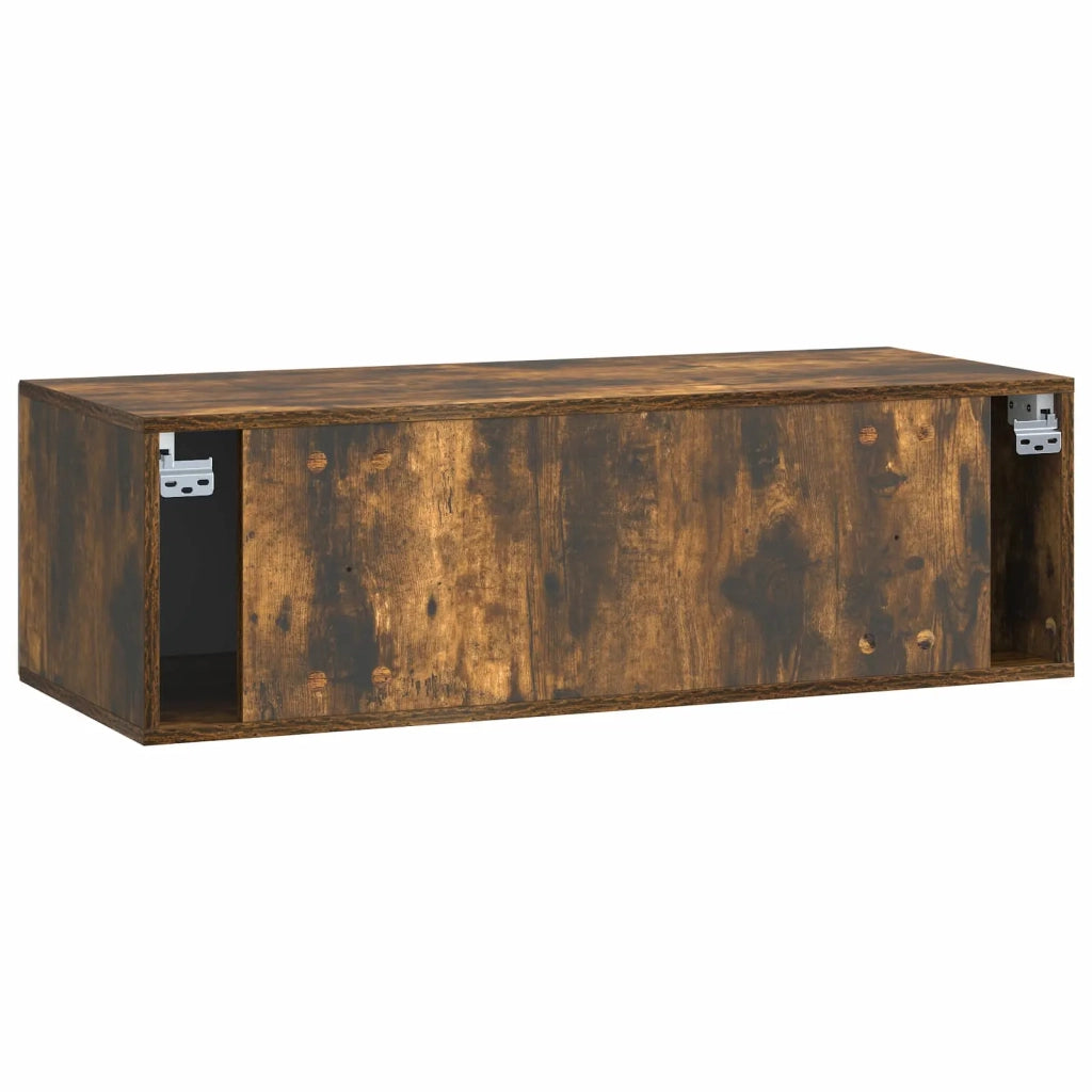 Mobile TV da Muro | Armadietto TV | Mobile Porta TV Rovere Fumo 98 x 41 x 30 cm