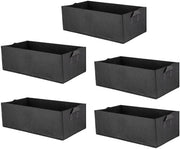 5 pezzi - Sacchetto di crescita per piante - Sacchetto di propagazione - Sacchetto per piante - Riscaldabile - Nero - 60 * 30 * 20 cm - Sacchetto per piante - Flessibile
