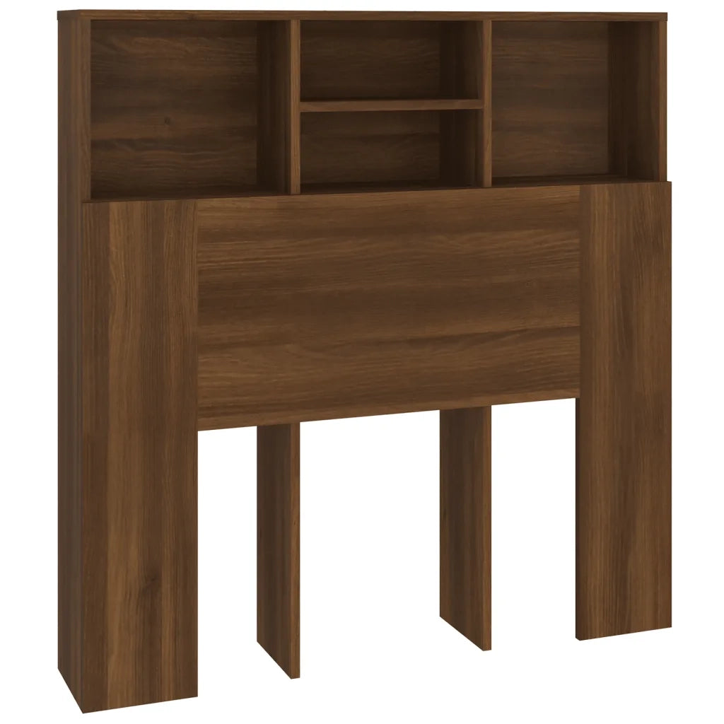 Testiera | Testata con Contenitore Rovere Marrone 100x19x103,5 cm