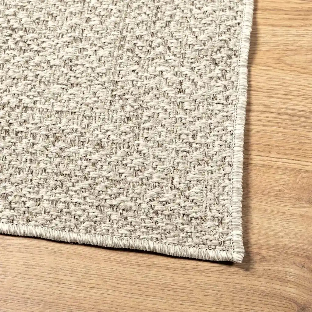 Tappeto del soggiorno | Tappeto ZIZUR Crema 120x170 cm Aspetto Iuta Interni ed Esterni