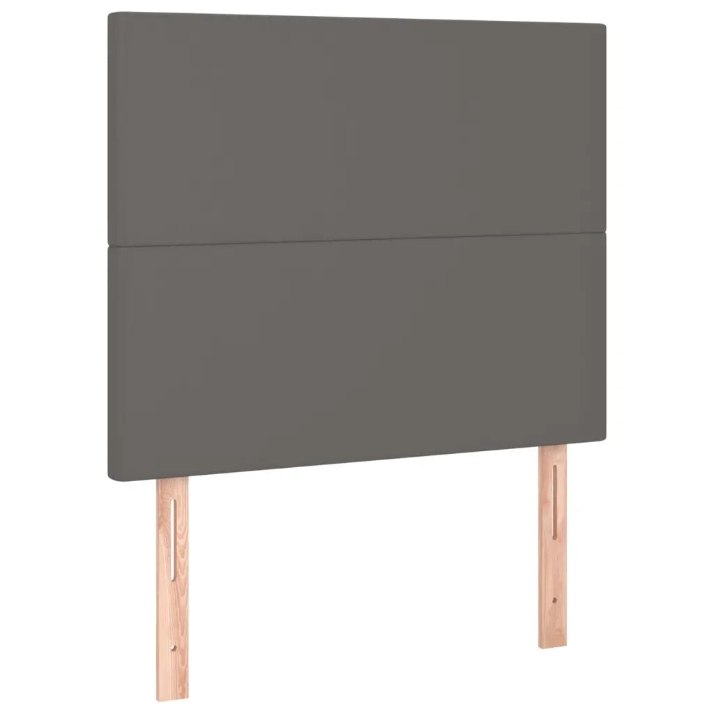 Giroletto con Testiera-Struttura Letto con testiera Crema 90x190 cm in Similpelle 798187