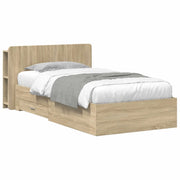 Telaio del letto con storage Rovere Sonoma 75 x 190 cm 3433700
