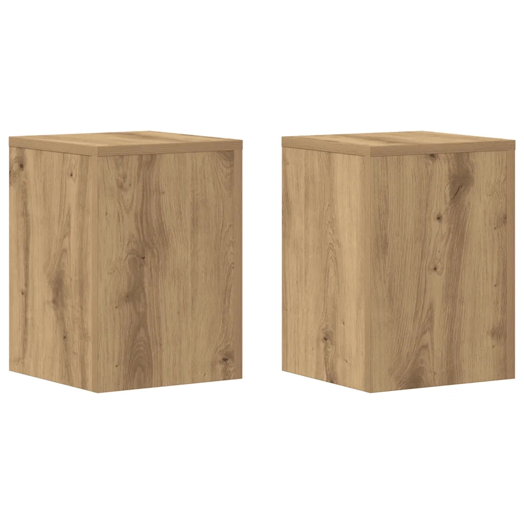 Supporti per piante | Sostegno per piante 2 pz Rovere 25x25x35 cm in Multistrato