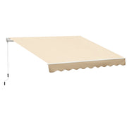 Tenda da Sole Avvolgibile ¨C zephmum ¨C Alluminio Poliestere Beige 3x2.5m