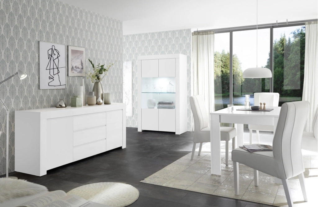 Credenza/Vetrina CAPRI bianco