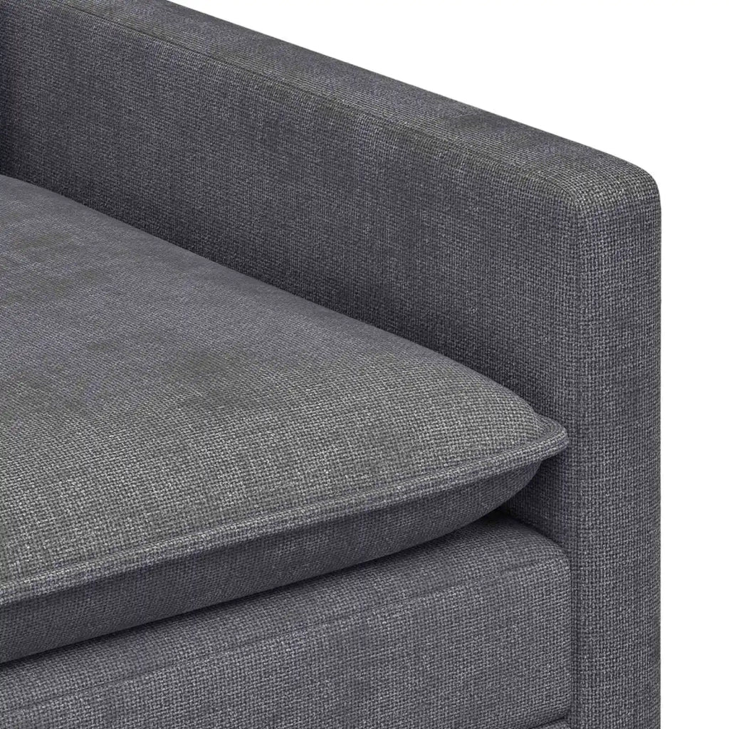 Set di divani 2 pcs Grigio Scuro Poliestere 3417049