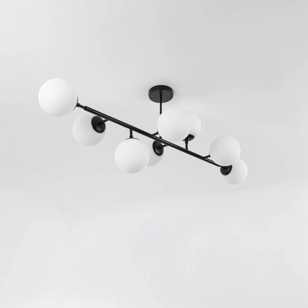 Lampada a sospensione Dorado Light Prestige 8xE14 nera