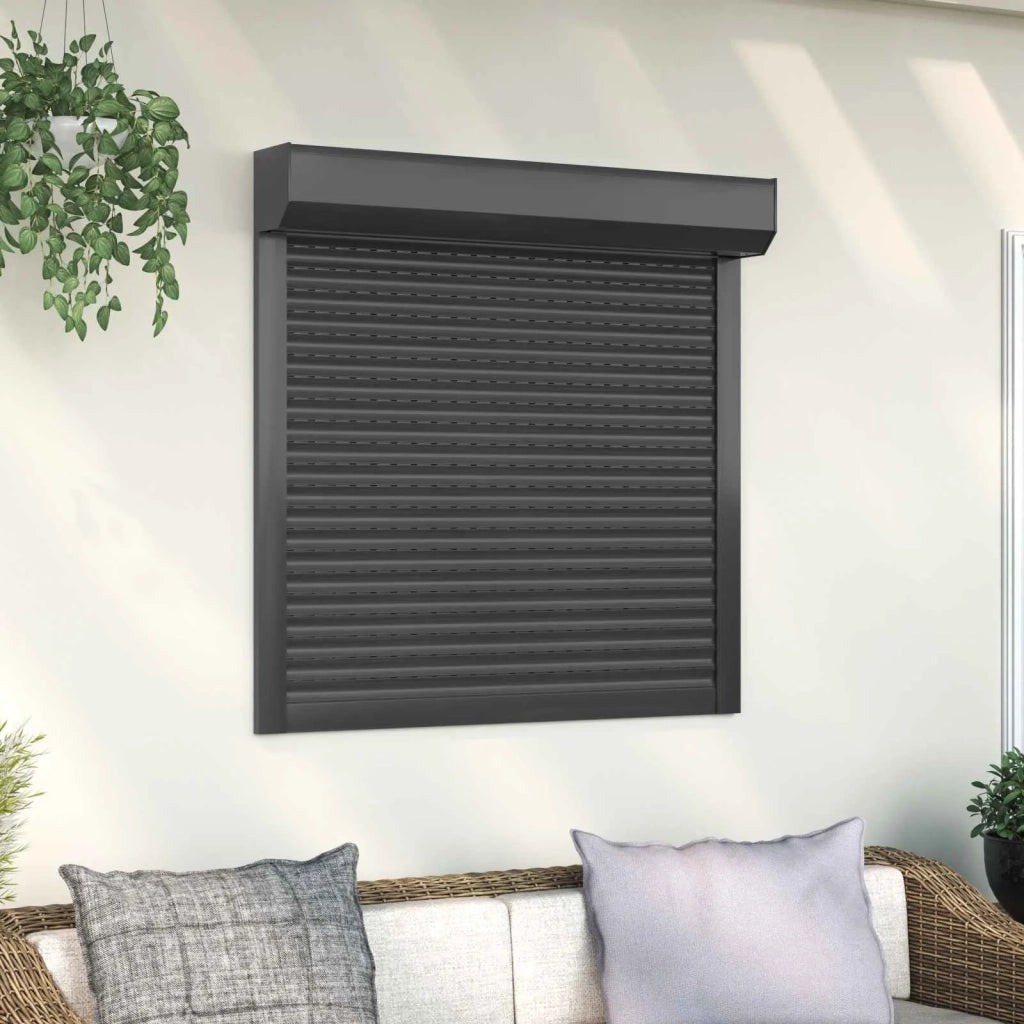 Persiana a rullo Antracite 100 x 100 cm Alluminio e poliuretano 42047065