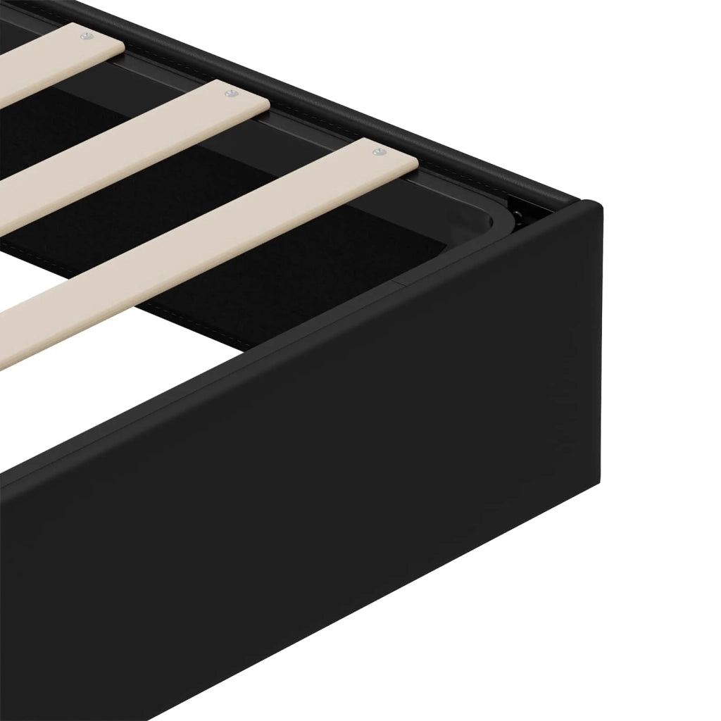 Letto ottomano Nero King size Similpelle 3403066
