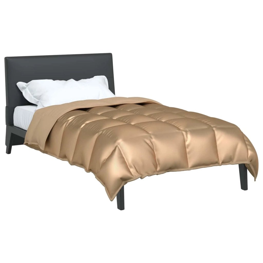 Piumone | Duvet Invernale Oro 135 x 220 cm Satin e Micropile