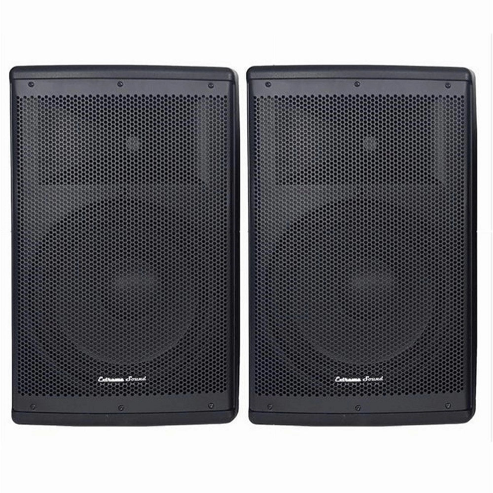 Trade Shop - Coppia Casse Audio Acustiche 3600 W Extreme Sound Woofer 12" Bluetooth Usb Djn-12 -