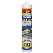 SILICONE ACETICO SANITARI SOUDAL 300 ml - Trasparente - SOUDAL