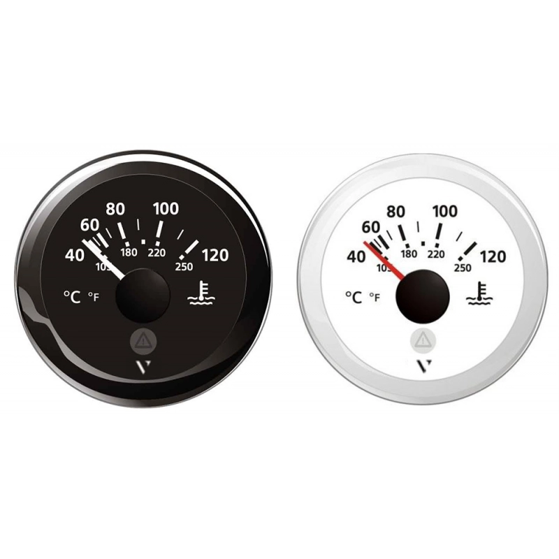 TERMOMETRO ACQUA 12/24V NERO