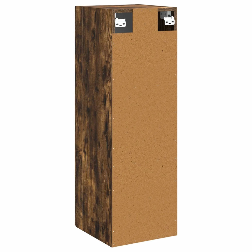 Mobiletto da Bagno a Muro Rovere Fumo 33 x 34,5 x 60 cm 890537