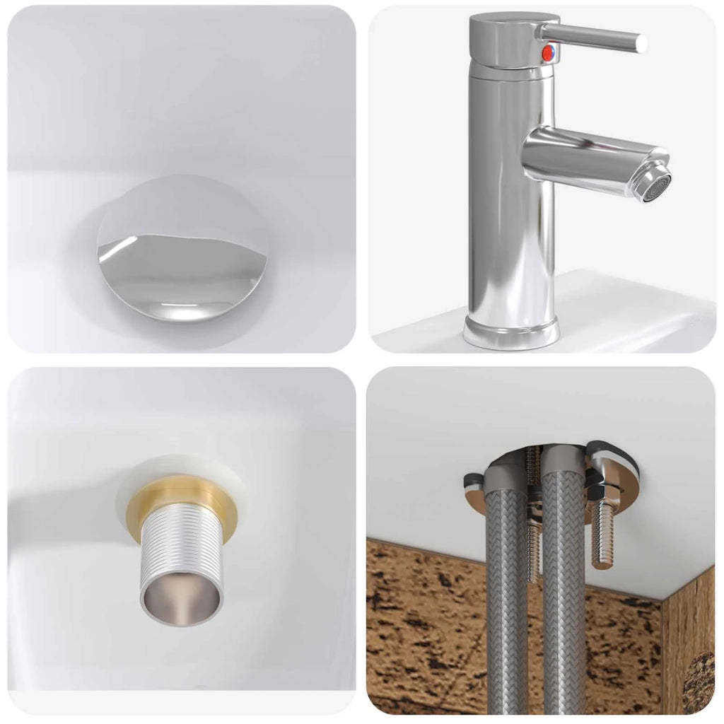 Set di mobili per il bagno 2 pz Rovere Artigianale 3404053