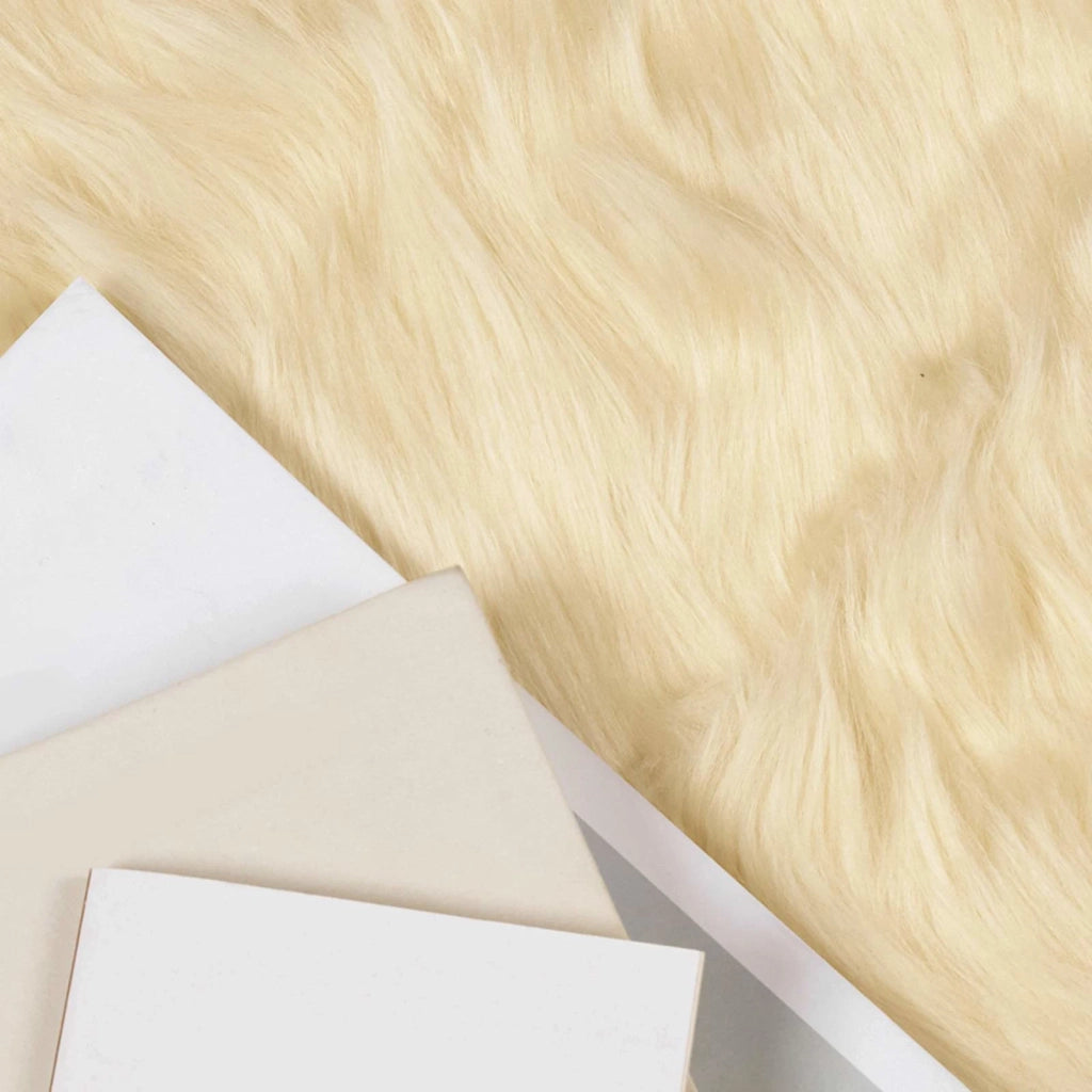 Tappeto in finta TAFALLA Crema 80 x 200 cm Poliestere 42021501