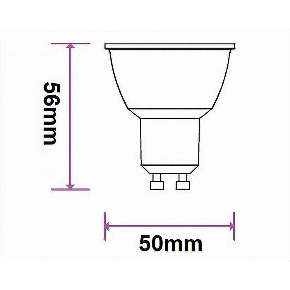 Trade Shop - Lampadina Led Gu10 10watt Faretto Spotlight 110° Luce 3000k 4000k 6500k Gu10-10w - -bianco Freddo      -