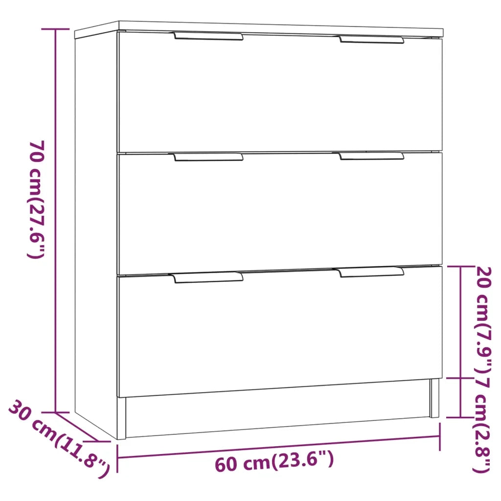 Credenza-Buffet-Armadio da cucina Rovere Sonoma 60x30x70 cm in Legno Multistrato 344265