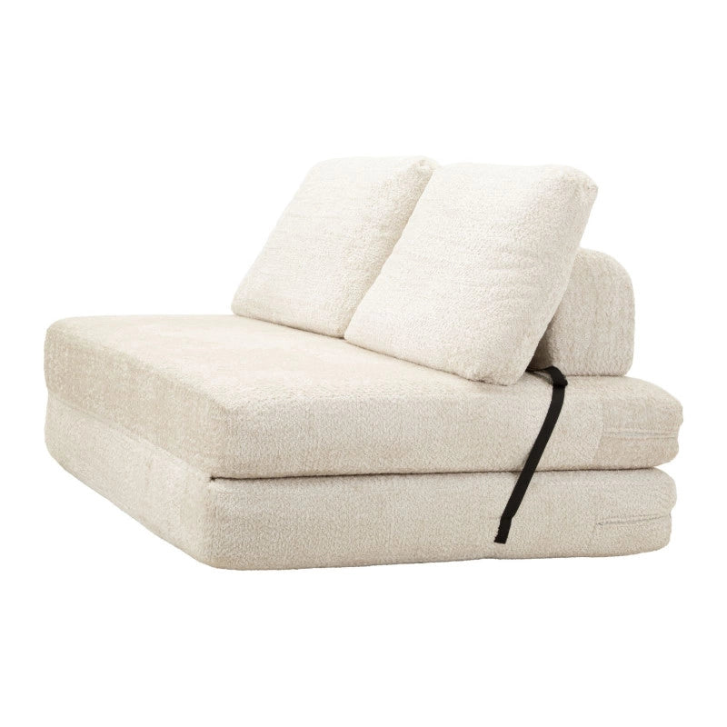 Divano/letto Faster Bianco cm 150x100x80 (compresso-misura Letto Cm213x150x18)