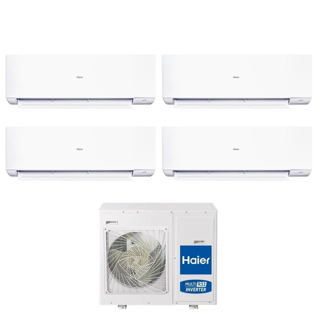 Climatizzatore Condizionatore Haier Quadri Split Inverter serie EXPERT 7+9+9+18 con 4U75S2SR5FA R-32 Wi-Fi Integrato 7000+9000+9000+18000