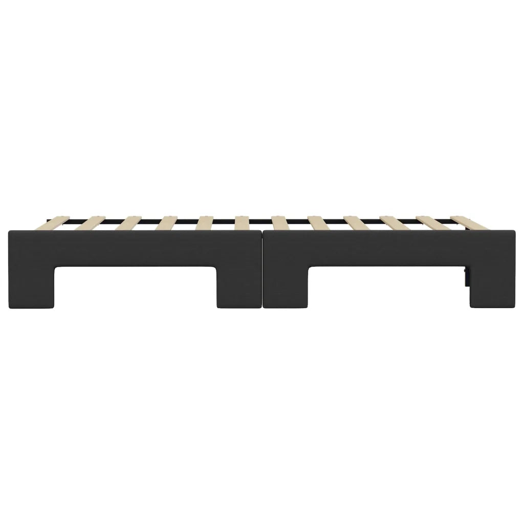 Divano letto | Sof¨¤ letto | Letto singolo Estraibile Nero 90x200 cm in Similpelle