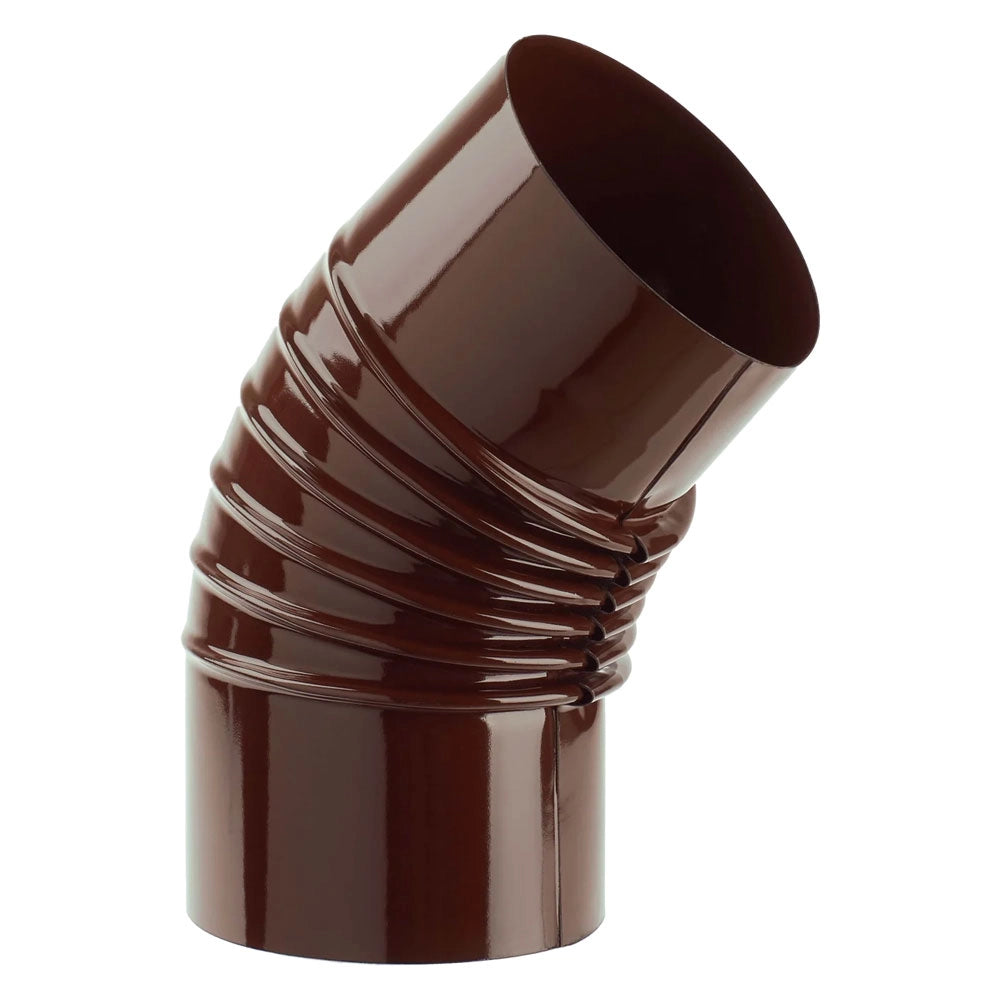 GOMITO SMALTATO PER STUFE EE ¸ 12 - 45Â° colore marrone EUROPROFIL