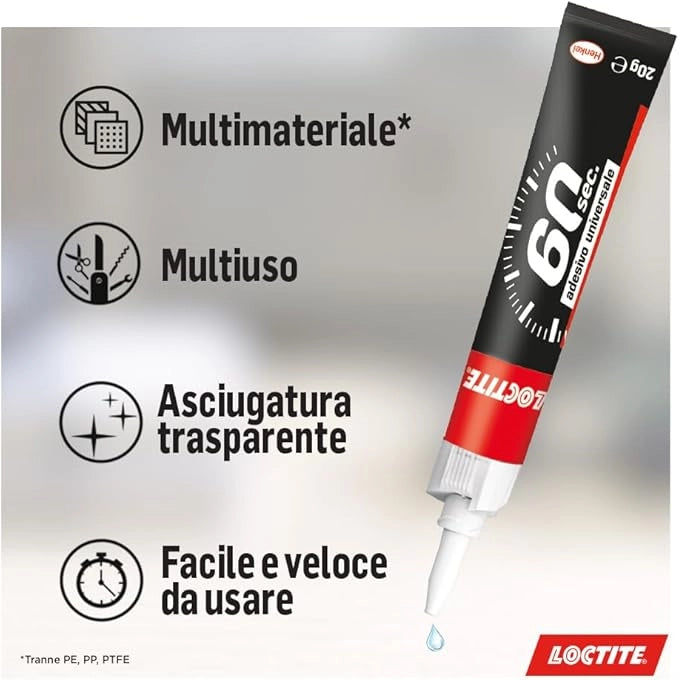 SUPER ATTAK '60 SECONDI' gr. 20- 12 pezzi  - LOCTITE