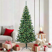 Albero di Natale artificiale con luci integrate Verde 180 cm 3396758
