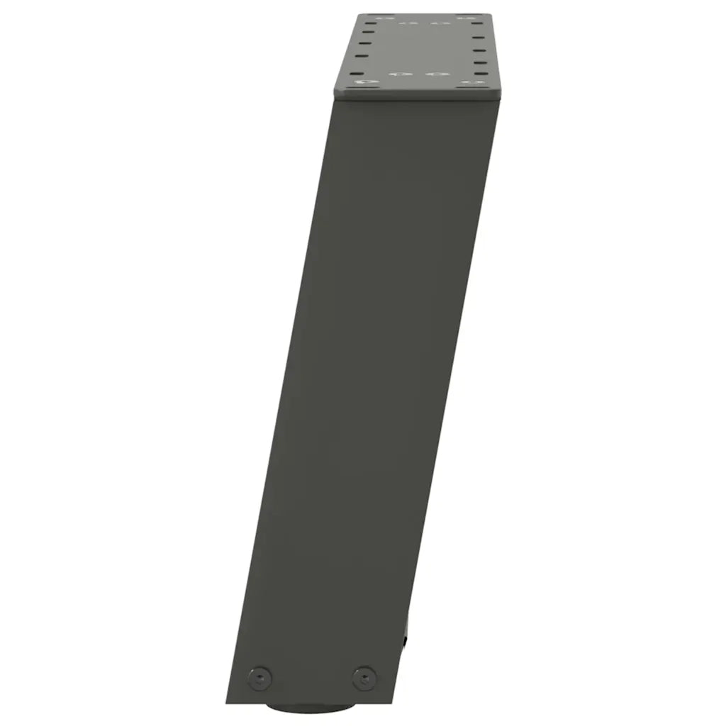 Gambe per Tavolino da Caff¨¨ a Forma di U 2 pz | Piede del tavolo Antracite 40x(30-31) cm Acciaio