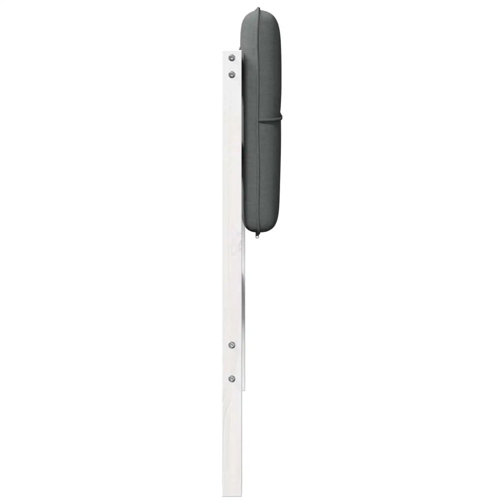 Testiera | Testata imbottita Bianco e grigio chiaro 75 cm Pino massello