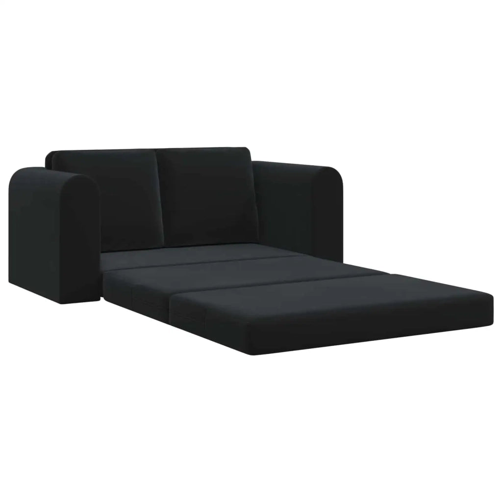 Divano letto | Sof¨¤ letto | Letto singolo Nero 148 x 71 x 83 cm Velluto