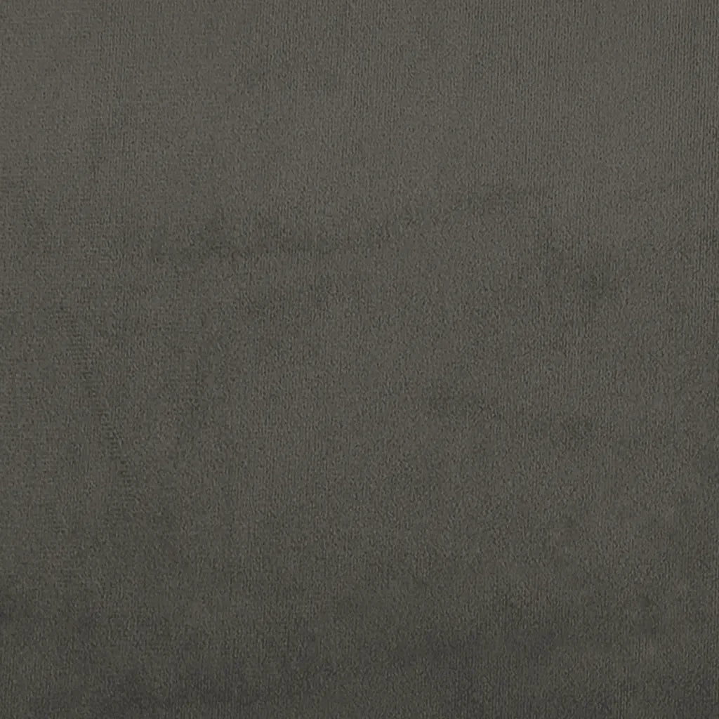 Giroletto a Molle con Materasso Grigio Scuro 120x190 cm Velluto 3269838