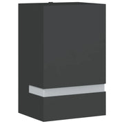 Elegante lampada da parete per esterni da giardino 9,5 x 7,5 x 15 cm acciaio inox nero 02_0056633